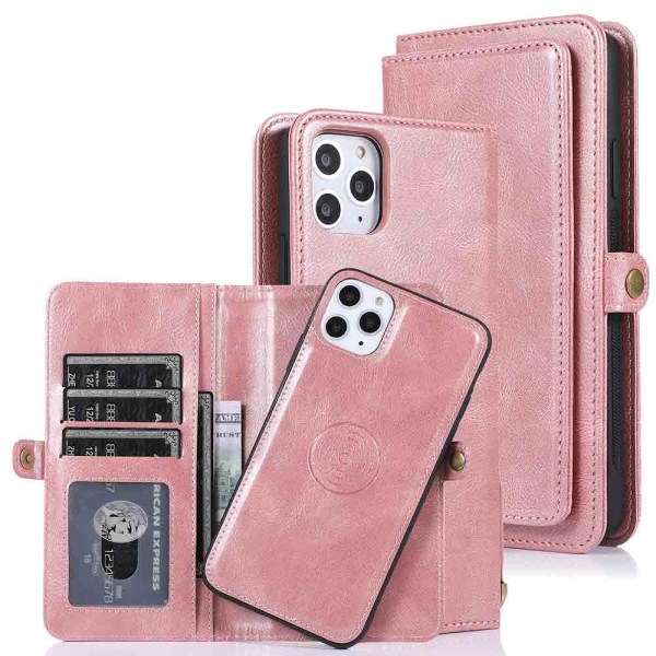 Stilig dobbel lommebokdeksel - iPhone 11 Pro Brun