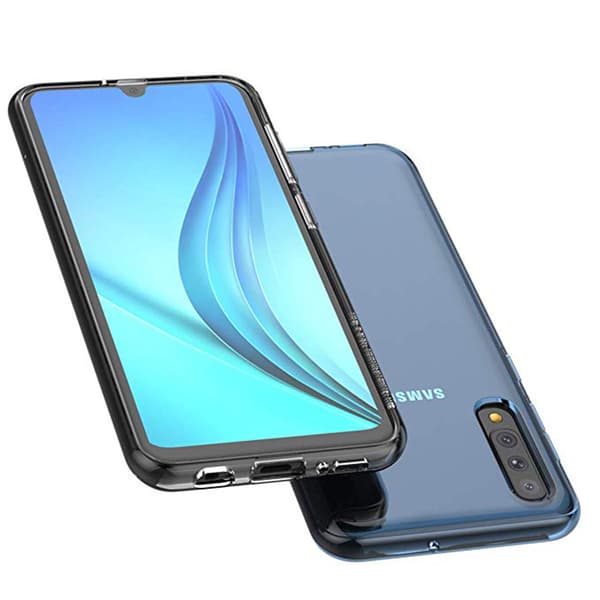 Skyddande Praktiskt Silikonskal - Samsung Galaxy A50 Transparent