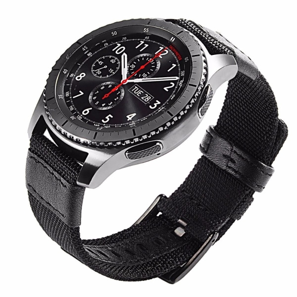 Svala Nylonranneke - Samsung Galaxy Watch S3 Frontier Svart 22mm