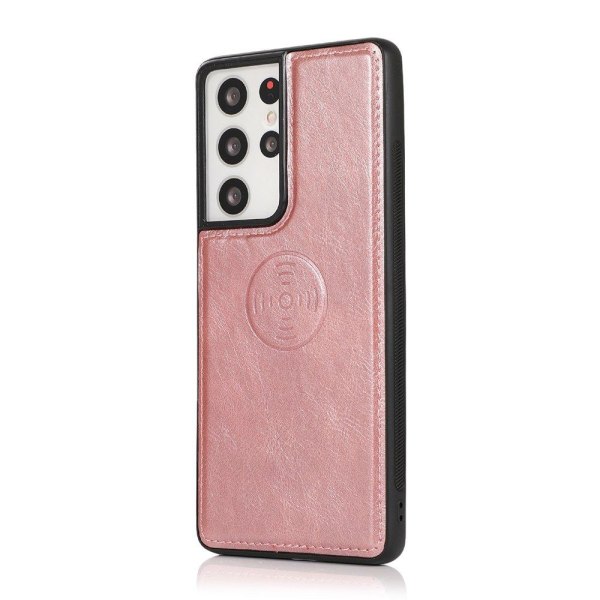 Smooth 2-1 Wallet Case - Samsung Galaxy S21 Ultra Roséguld