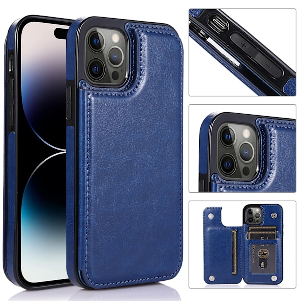 iPhone 14 Pro - Nkobee Skal Kortfack Plånbok Vit