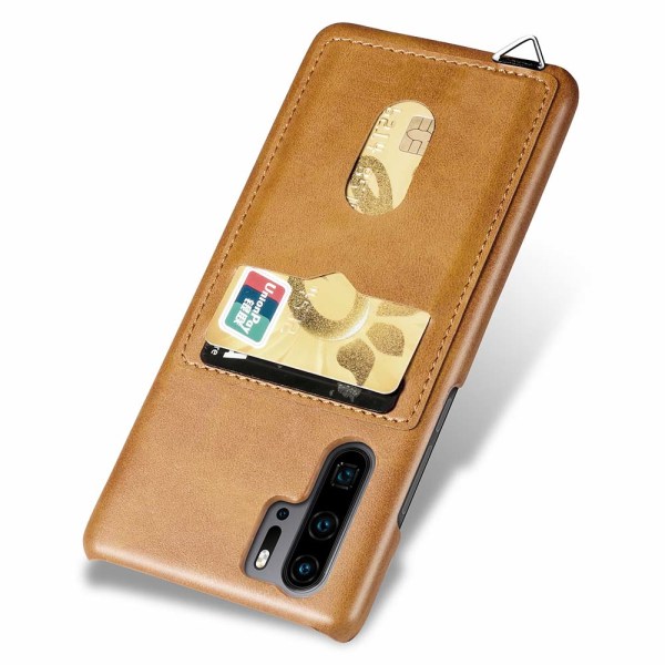 Fleksibelt deksel med kortholder (LEMAN) - Huawei P30 Pro Blågrön