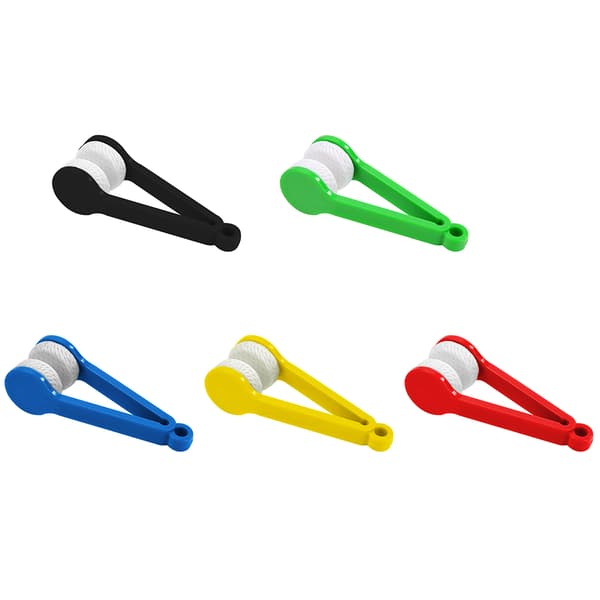 Smidig Mikrofiber Glasögon Rengöringsborste Gul