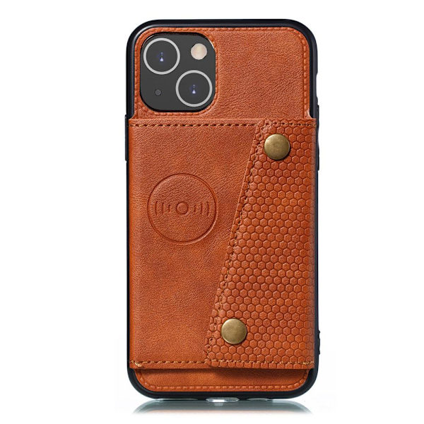 Glat cover med kortrum - iPhone 13 Ljusbrun