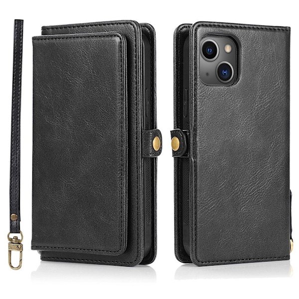 Praktiskt Kraftfullt Plånboksfodral - iPhone 13 Mini Röd