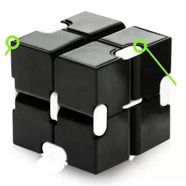 Fidget Toy / Magic Cube / Infinity Cube Angst Relief Stressli Svart