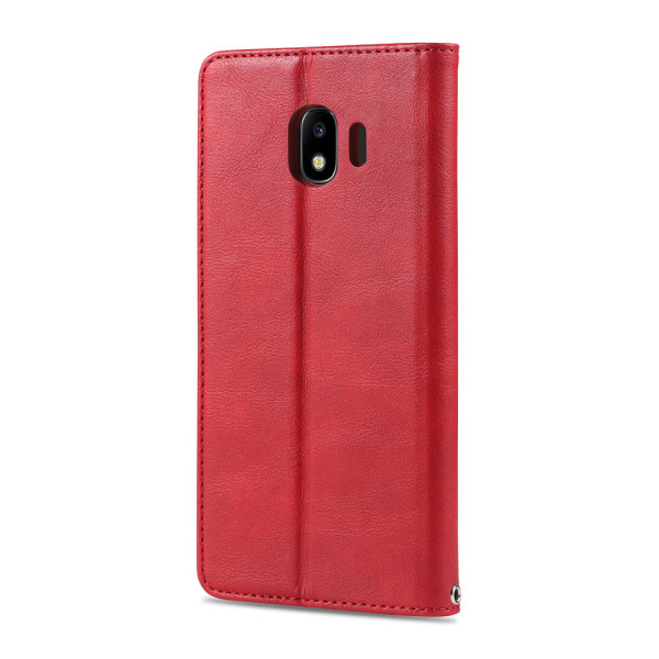 Samsung Galaxy J4 - Stilig smart lommebokdeksel Röd