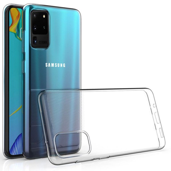 Samsung Galaxy S20 Ultra - Beskyttende Floveme Cover Transparent/Genomskinlig