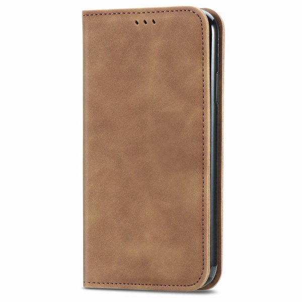 Praktisk stilig lommebokdeksel - iPhone 12 Brun