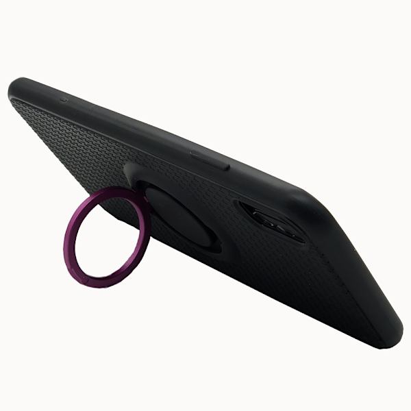 Skyddsskal med Ringholder (FLOVEME) för iPhone XR Rosaröd Rosaröd