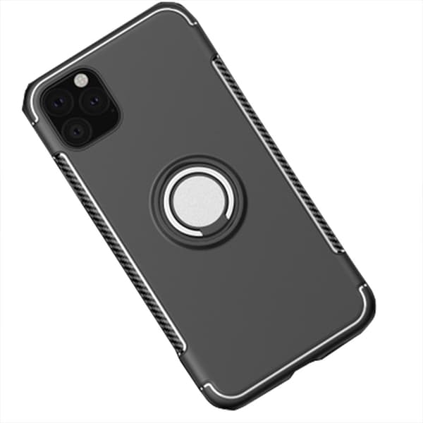 iPhone 11 Pro Max - Genomtänkt Skyddsskal med Ringhållare Petrol