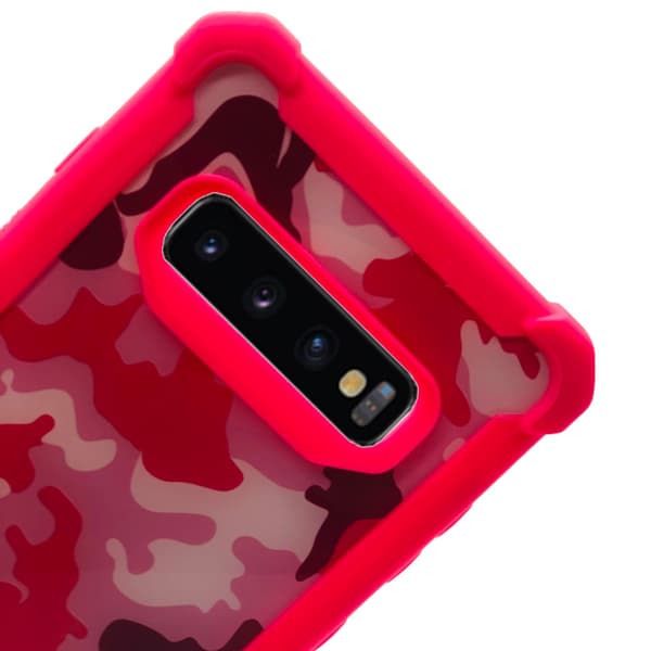 Effektfullt ARMY Skyddsfodral för Samsung Galaxy S10e Röd Röd