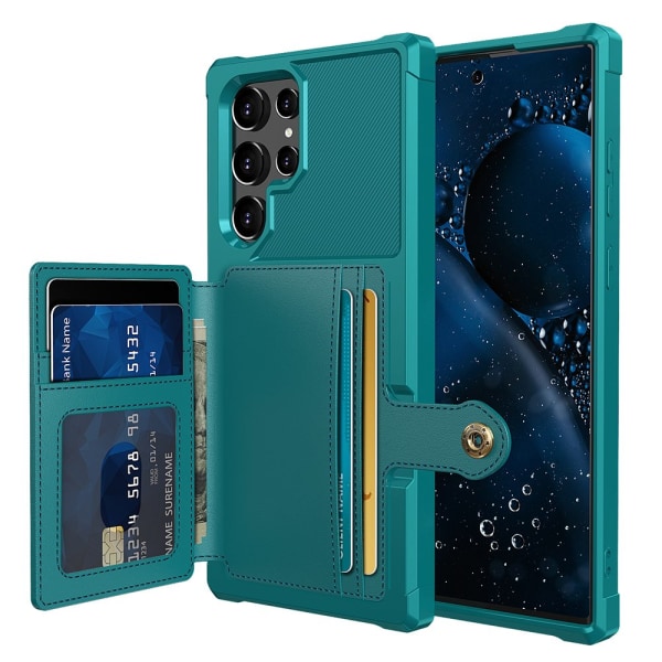 Kansi korttipaikalla - Samsung Galaxy S23 Ultra Grön