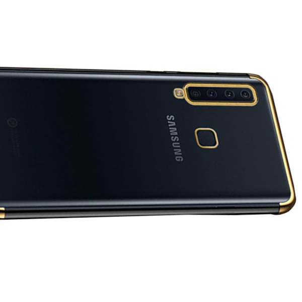 Stilsäkert Skyddande Silikonskal - Samsung Galaxy A9 2018 Guld