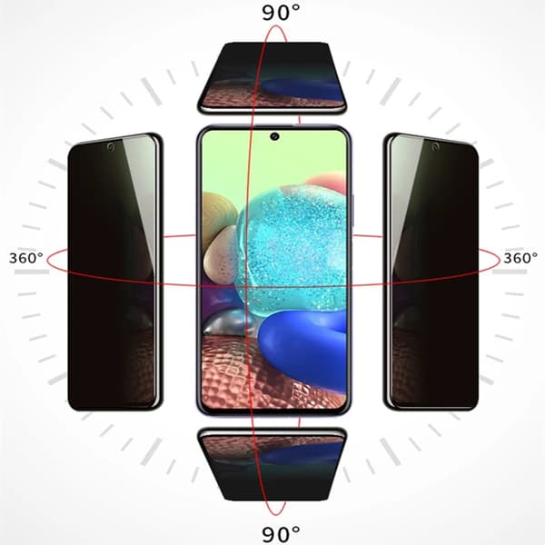 2-PACK Skärmskydd (Sekretess) HD Galaxy A52 Svart