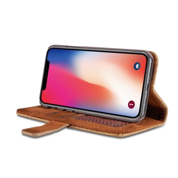 Genomtänkt och Elegant Fodral i Retro-Design till iPhone X/XS Brun