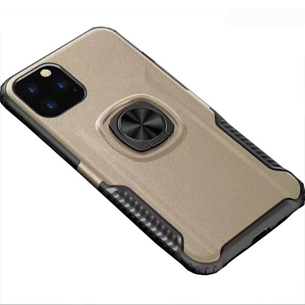 Stilrent Skal med Ringhållare - iPhone 11 Pro Max Guld