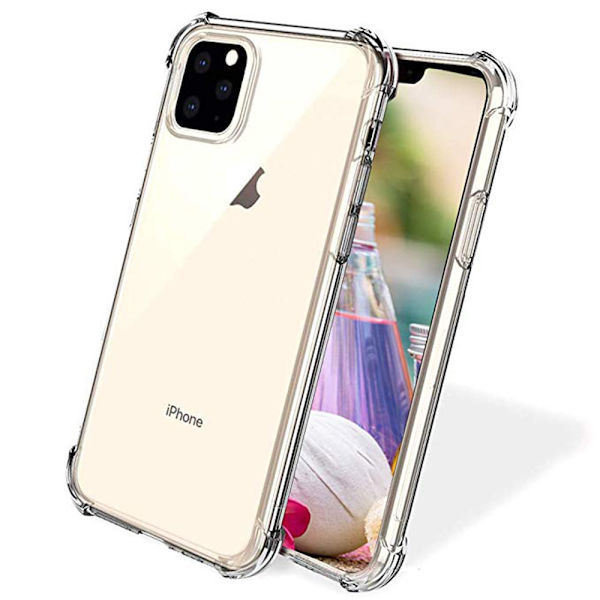 iPhone 11 Pro - Kraftfullt Robust Extra Skydd Silikonskal Transparent/Genomskinlig