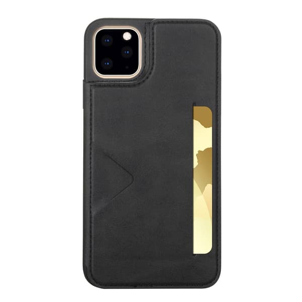 Praktisk etui med kortholder - iPhone 14 Pro Brun