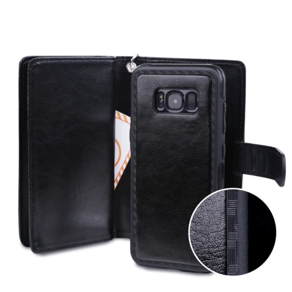 Elegant 9 Card Wallet Cover til Samsung Galaxy S8+ FLOVEME Vit