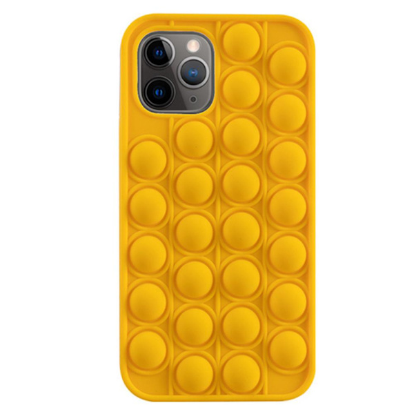 Skyddande Fidget Pop It Silikonskal - iPhone 12 Pro Max Rainbow