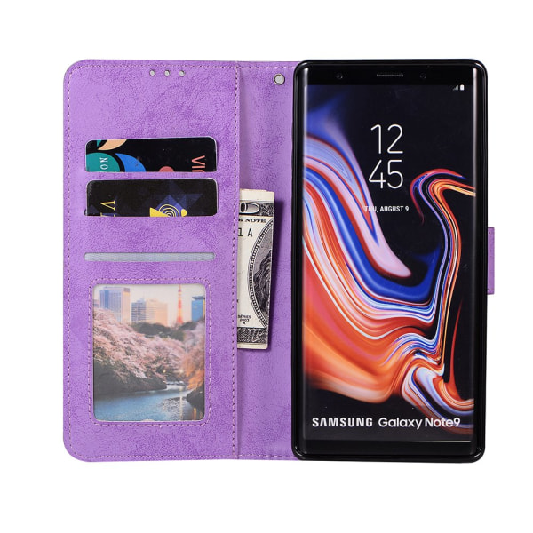Lompakkokotelo kuoritoiminnolla Samsung Galaxy Note 9:lle Rosa