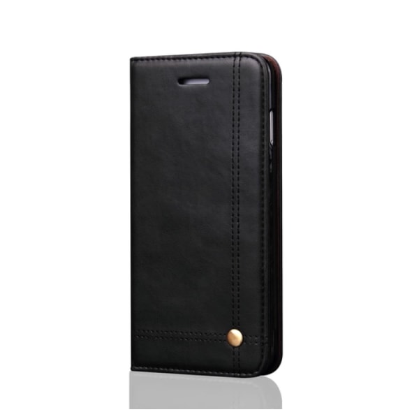 LEMAN lommebokdeksel til iPhone X/XS Svart