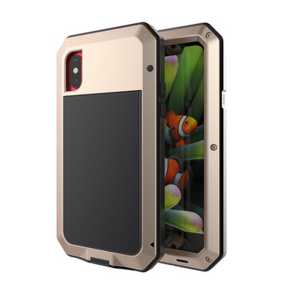 iPhone XS Max - Praktiskt Stötsäkert EXXO Fodral Guld