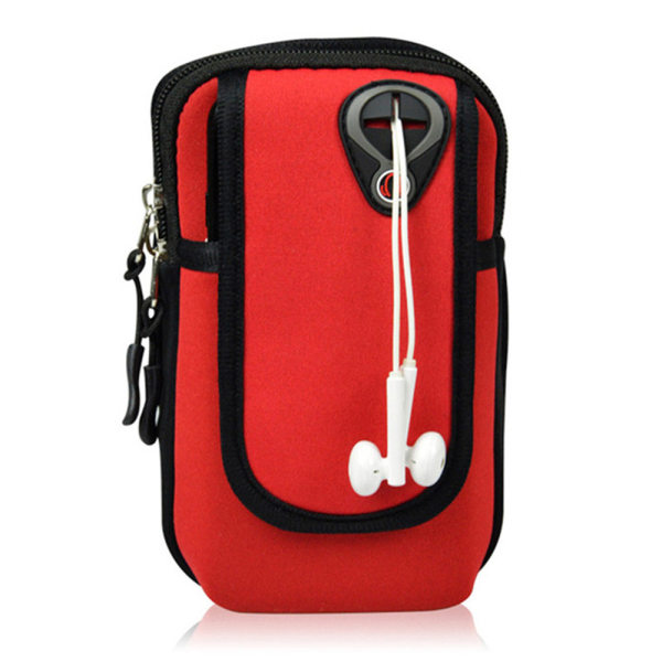 Vandtæt håndledsetui Sport Fitness-øretelefoner Premium Röd