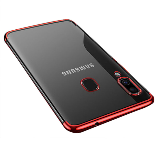 Samsung Galaxy A40 - Elegant Skyddande Silikonskal (FLOVEME) Blå