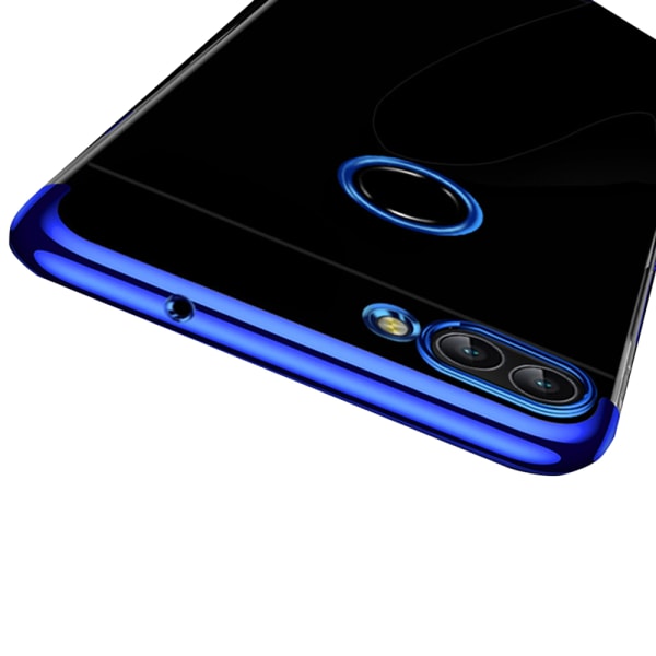 Huawei P Smart 2018 - Silikonetui med ringholder Blå