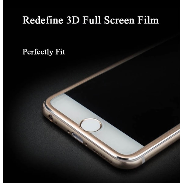 iPhone 6/6S HuTech (3-PACK) Näytönsuoja-FULL COVER 3D RAM-muistilla Roséguld