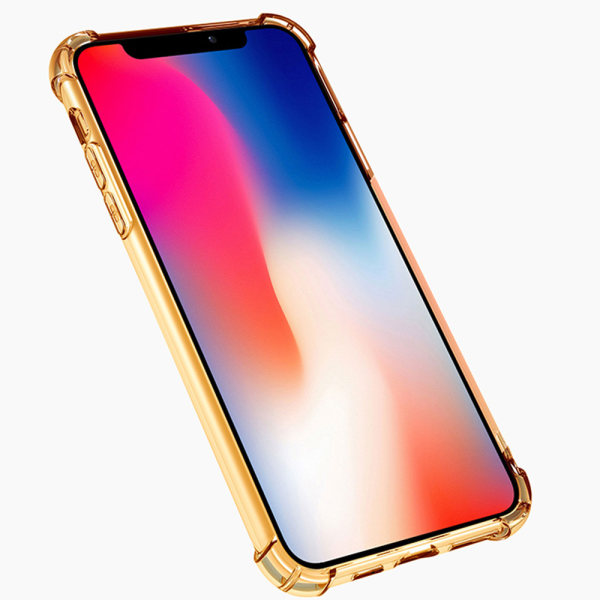 Kraftfuldt silikone beskyttelsescover - iPhone 11 Pro Svart/Guld