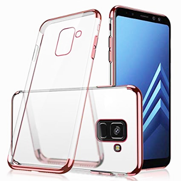 Samsung Galaxy A8 2018 - Silikonskal Silver Silver
