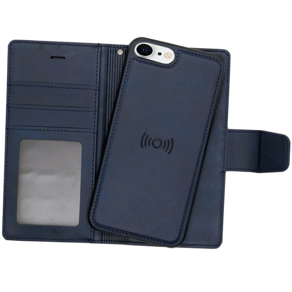 Elegant lommebokdeksel med dobbel funksjon - iPhone SE 2020 Brun