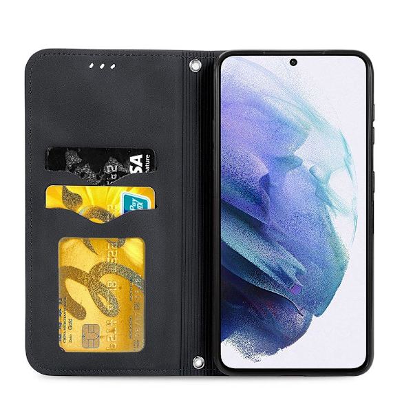 Stilsäkert Plånboksfodral (Floveme) - Samsung Galaxy S21 Röd