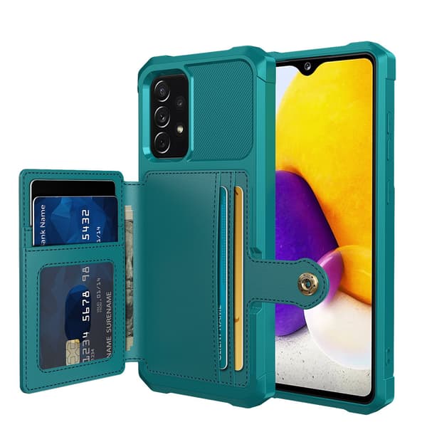 Praktiskt & Hållbart Skal med Kortfack - Samsung Galaxy A53 5G Grön