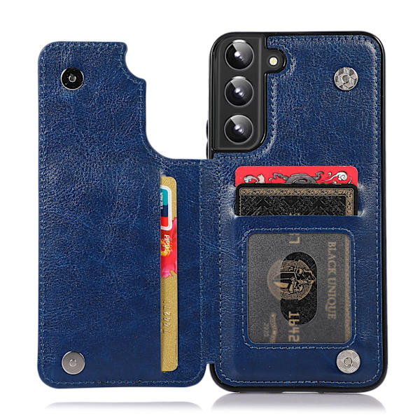 Samsung Galaxy S23 - Skyddande Skal Kortfack Svart