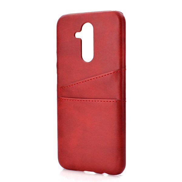 Cover med kortslot - Huawei Mate 20 Lite Röd