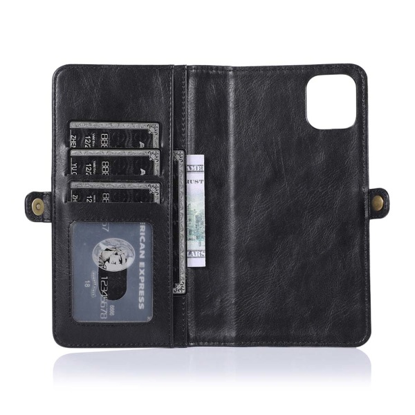 iPhone 11 - Glat Smart Wallet Cover Brun