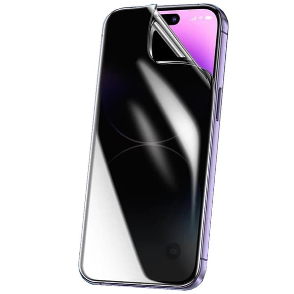 3-PACK  iPhone 15  Integritetsskyddande Hydrogel Mjuk Filmskärmskydd Transparent