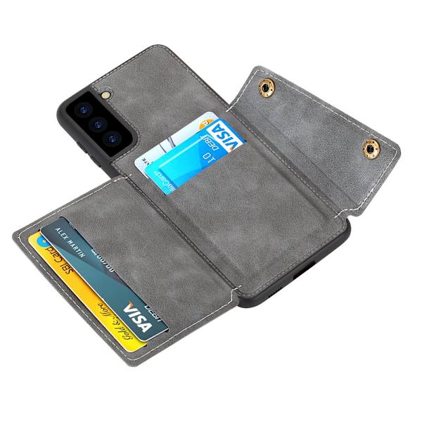 Smart Etui med Kortlomme - Samsung Galaxy S21 Svart