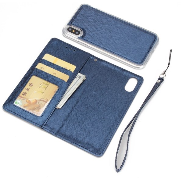 FLOVEMES Smart Wallet -kotelo iPhone X/XS:lle Svart