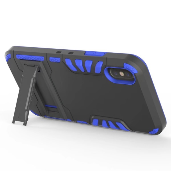 iPhone X/XS (HYBRID) Skyddskal (B�ltesfunktion) Blå