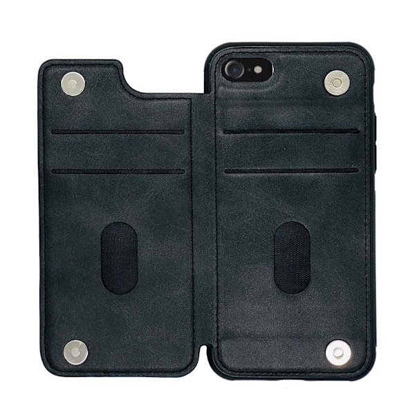 iPhone 7 - Hanman Skal med Kortfack Brun