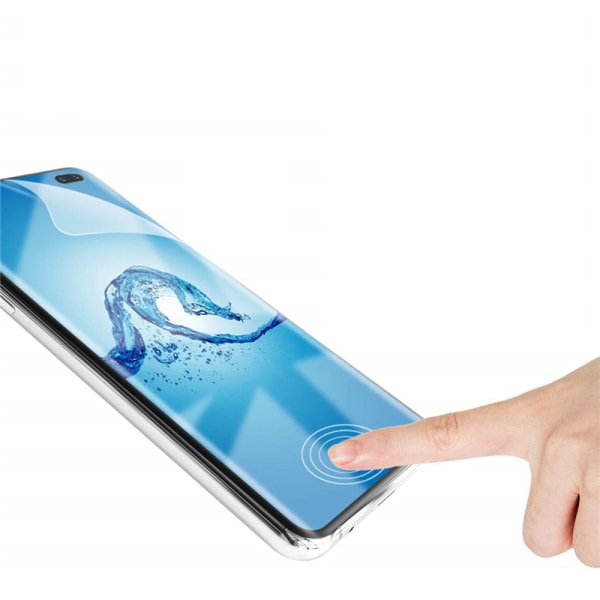 Samsung Galaxy S10 Plus - 3D skærmbeskytter foran og bagpå Transparent/Genomskinlig