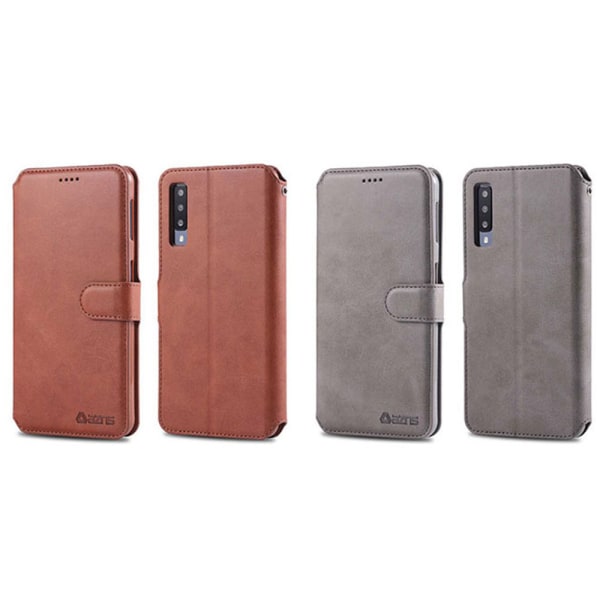 Effektiv Yazunshi Wallet Case - Samsung Galaxy A70 Svart