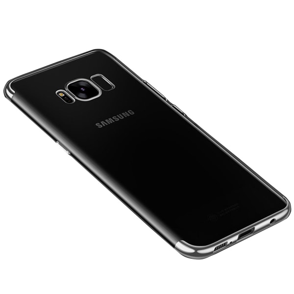 Ammattimainen kulutusta kestävä silikonisuojus - Samsung Galaxy S8+ Silver