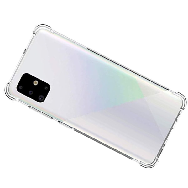 Beskyttende silikonecover (FLOVEME) - Samsung Galaxy A71 Transparent/Genomskinlig
