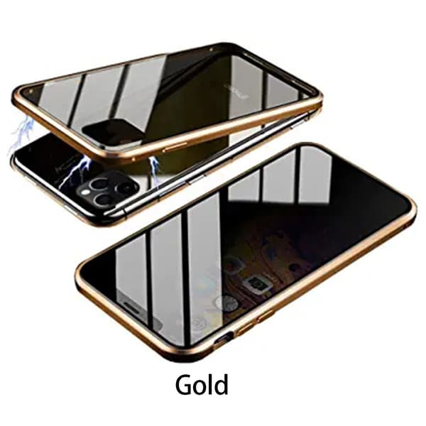 iPhone 11 Pro Max - Stötdämpande Dubbelsidigt Magnetiskt Skal Guld